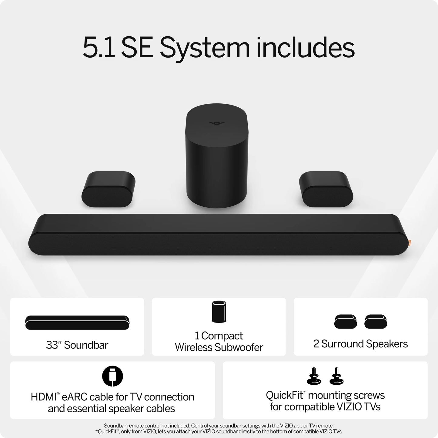 5.1 Soundbar SE with Dolby Atmos and DTS:X (NEW) SV510X-0806